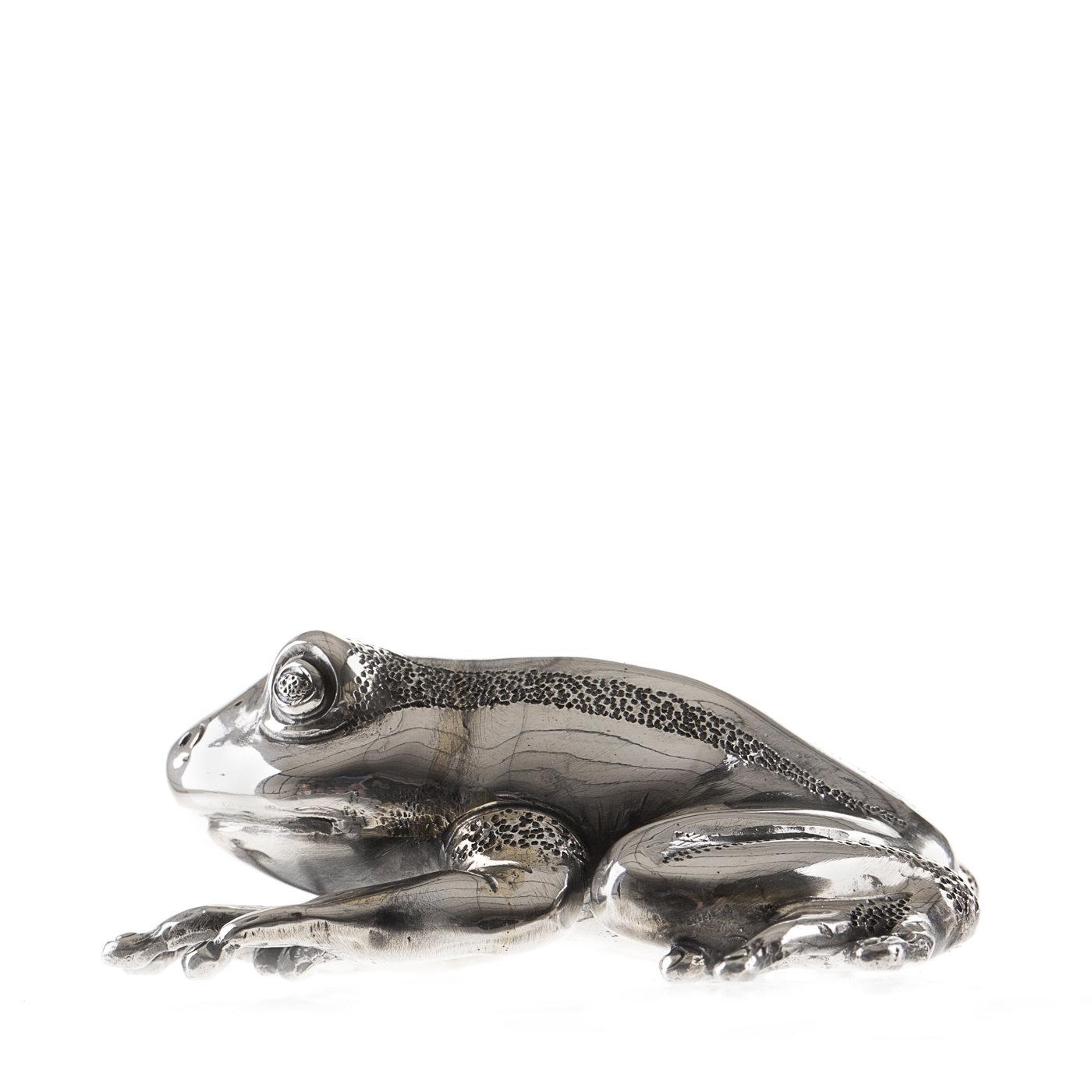 Italian Ila Sterling Silver Frog For Sale