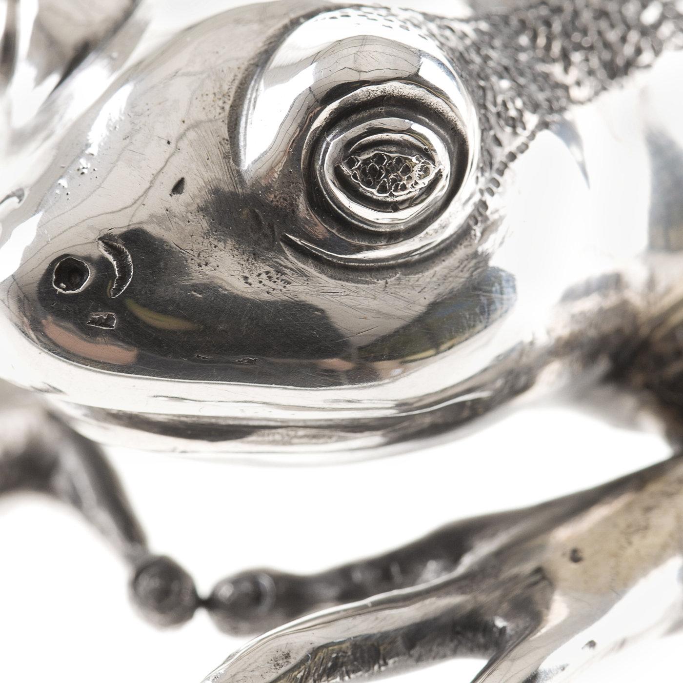 Contemporary Ila Sterling Silver Frog For Sale