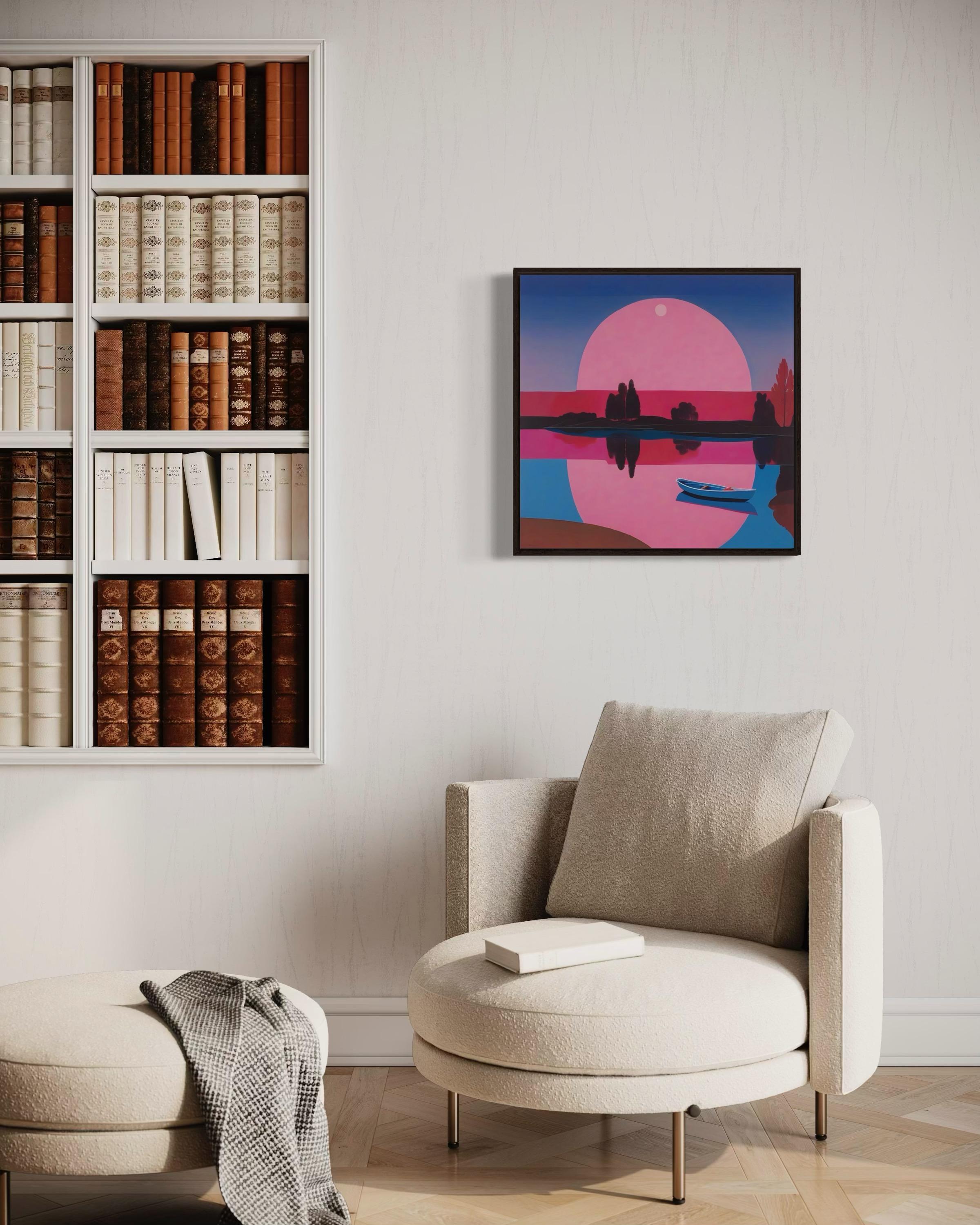 Estanque, 60x60cm, impresión sobre lienzo.Edición 20 uds. - Print Contemporáneo de Ilan Burkov