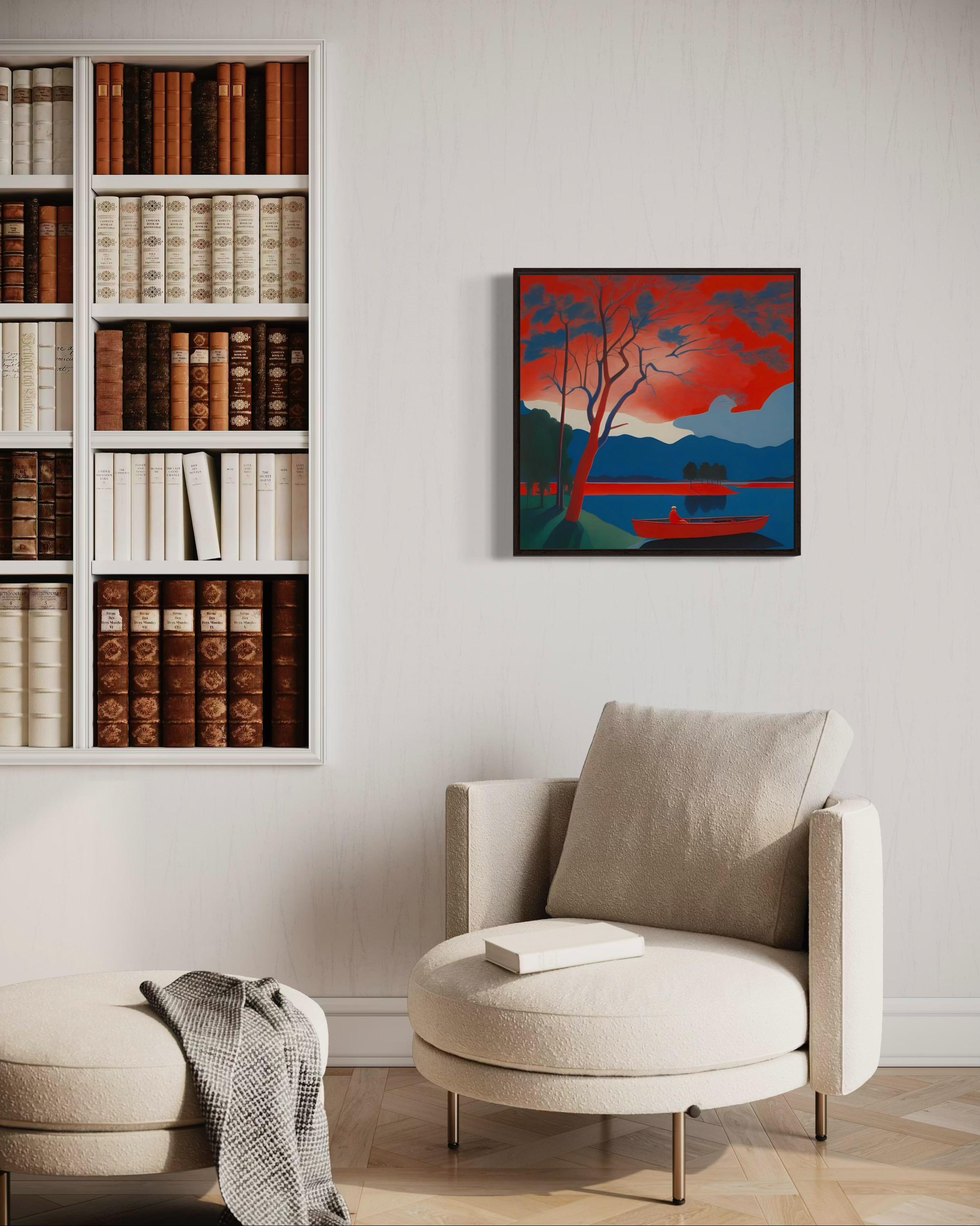 Estanque, 60x60cm, impresión sobre lienzo.Edición 20 uds. - Art Contemporáneo de Ilan Burkov