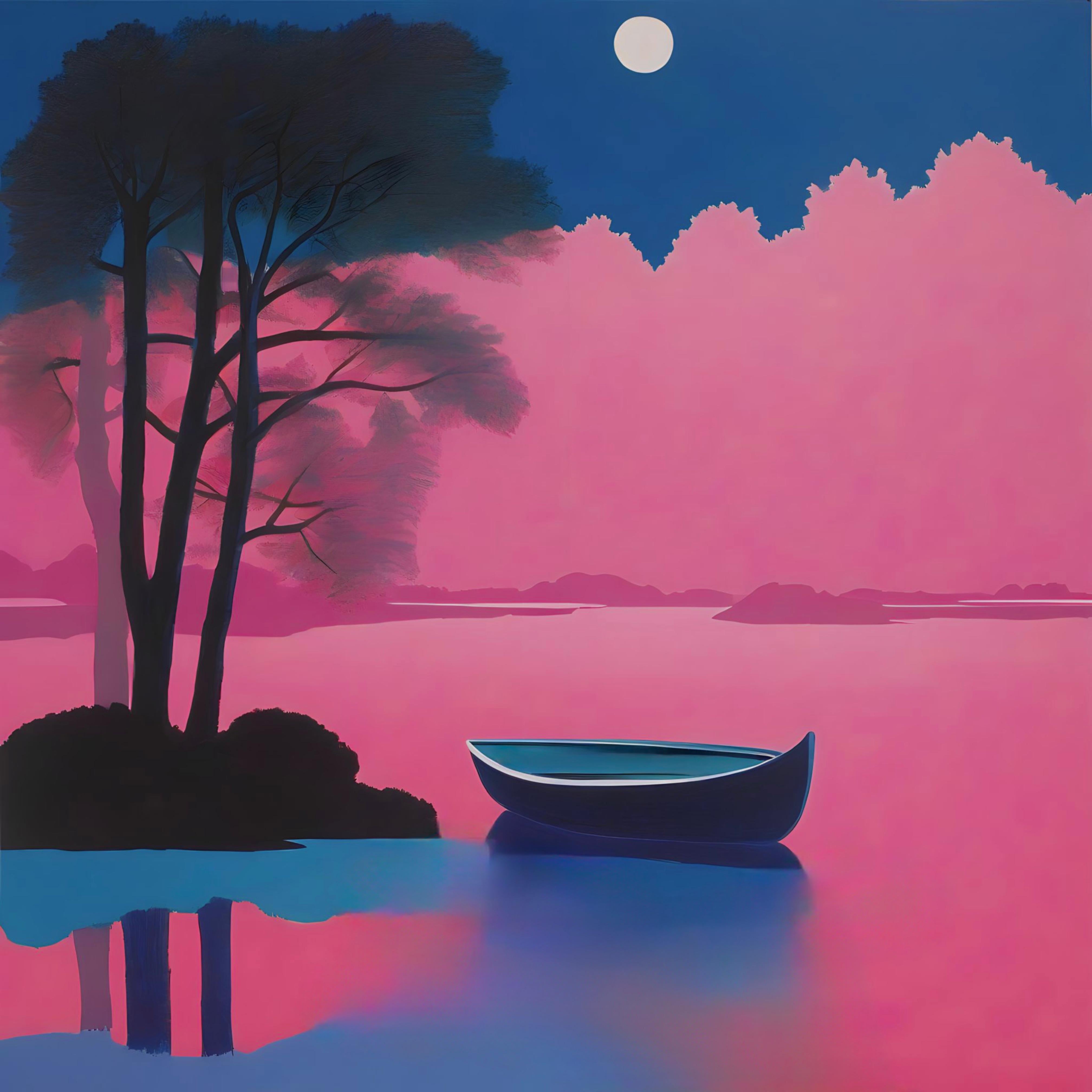 Estanque, 60x60cm, impresión sobre lienzo.Edición 20 uds. - Art de Ilan Burkov