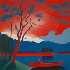 Stagno, 60x60cm, stampa su tela.Edizione 20 pezzi.