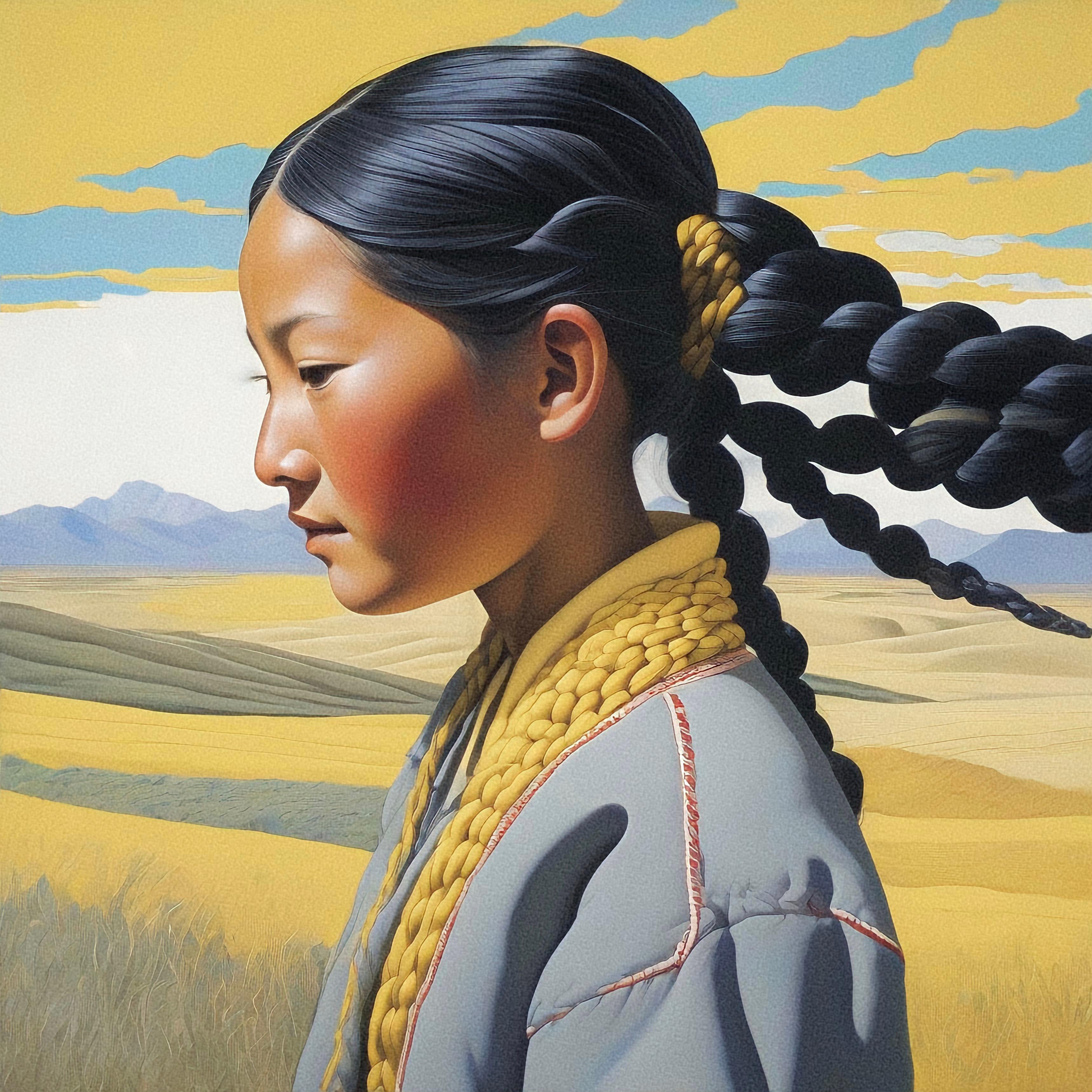Tibet. In search of Shambhala, 50x50cm, print on canvas  - Print by Ilan Burkov