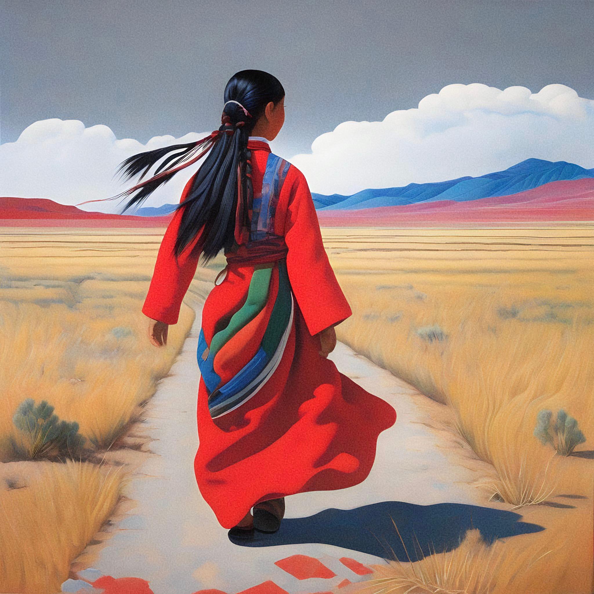 Tibet. In search of Shambhala, 50x50cm, print on canvas  - Art by Ilan Burkov