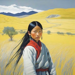 Le Tibet. À la recherche de Shambhala, 50x50cm, impression sur toile 