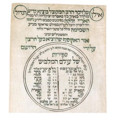 Ilan ha-Kadosh, Kabbalistic Scroll on Parchment, North Africa, ca. 1900 Kabbala
