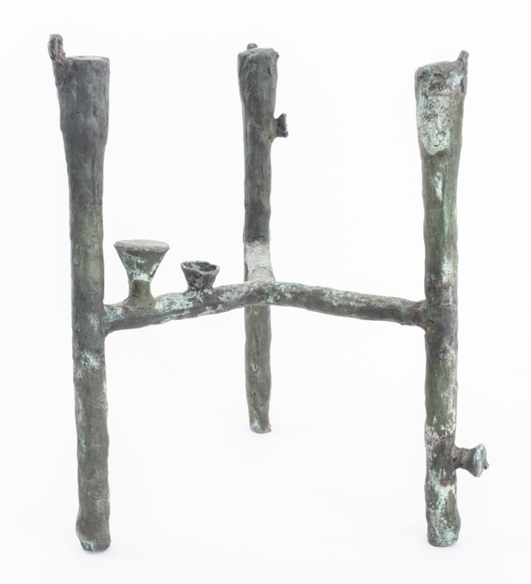 Ilana Goor, Bird and Mushroom Side Table, Bronze 2