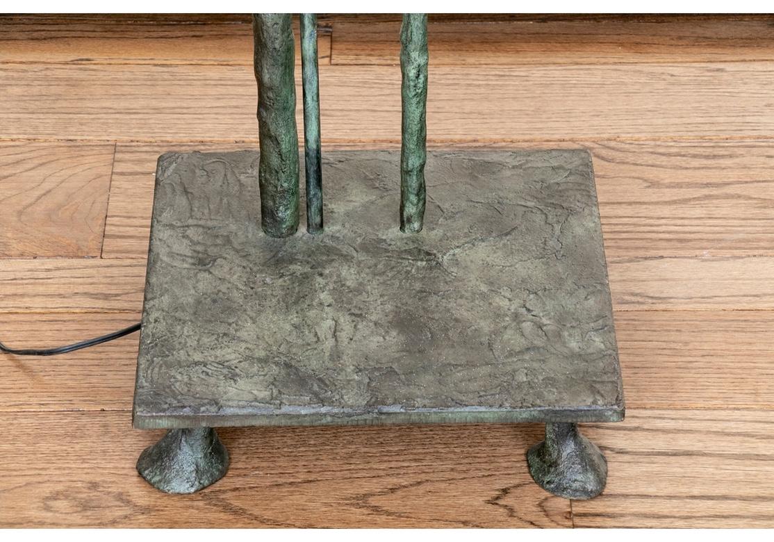 Ilana Goor Bronze Perching Bird Torchere 2