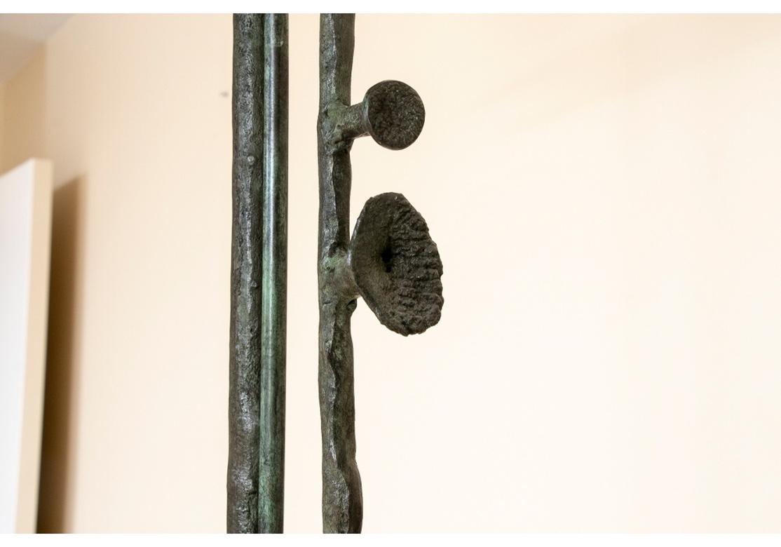 Ilana Goor Bronze Perching Bird Torchere 3