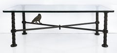 Ilana Goor Brutalist Wrought Iron Bird Coffee Table, Signed and Numbered 39/100