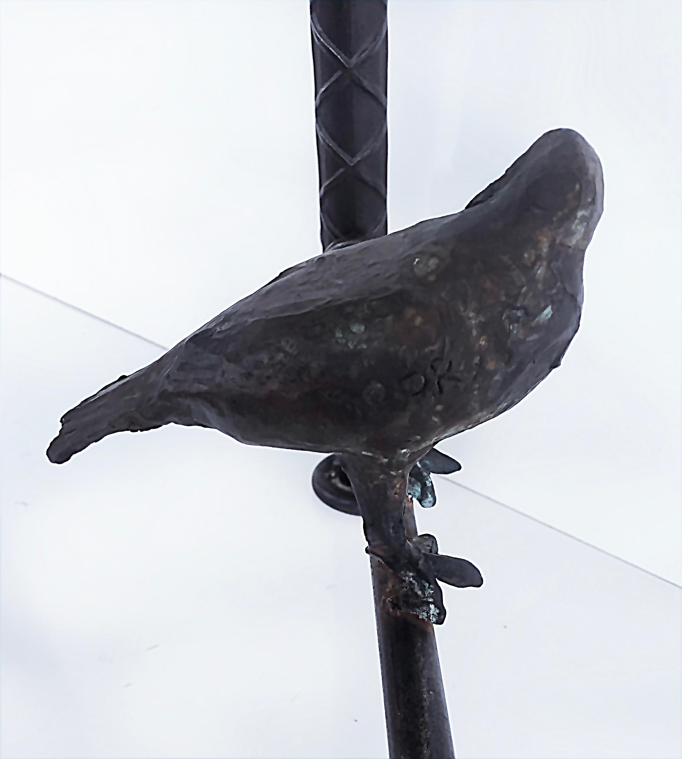 Ilana Goor Brutalist Wrought Iron Bird Coffee Table, Signed and Numbered 39/100 In Good Condition In Miami, FL