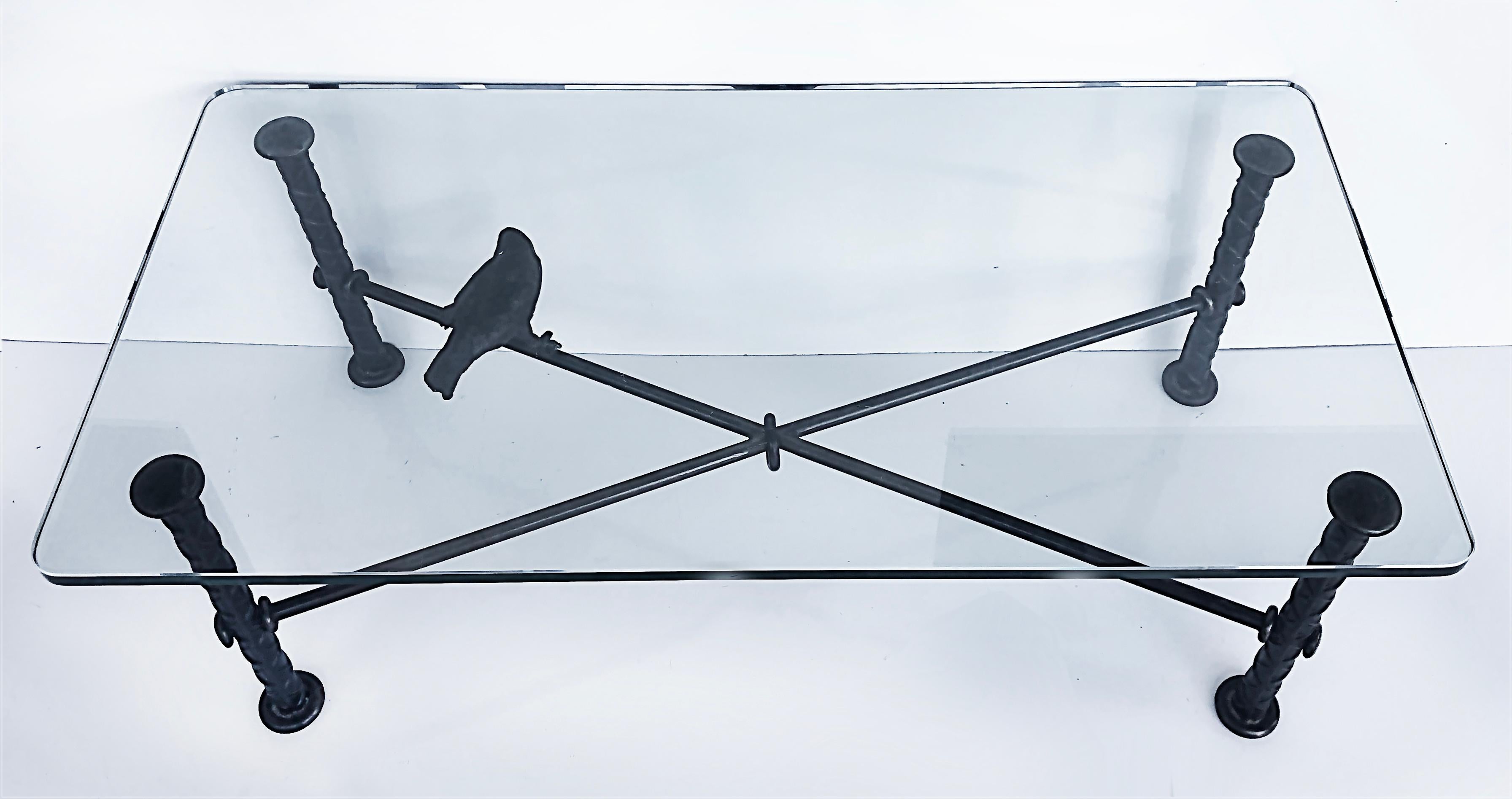 Metal Ilana Goor Brutalist Wrought Iron Bird Coffee Table, Signed and Numbered 39/100