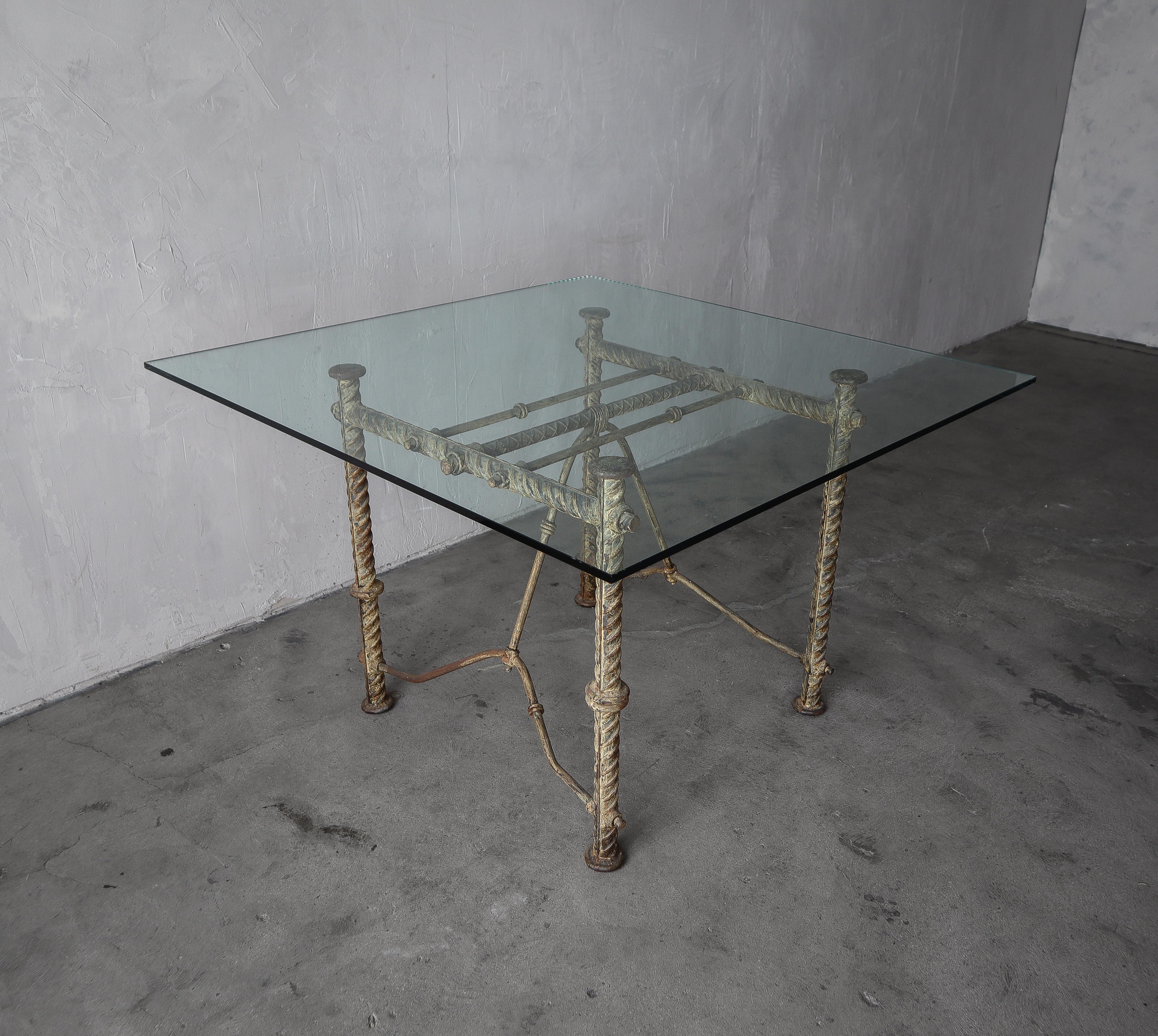 Ilana Goor Handwrought Iron Dining Table Base For Sale 1