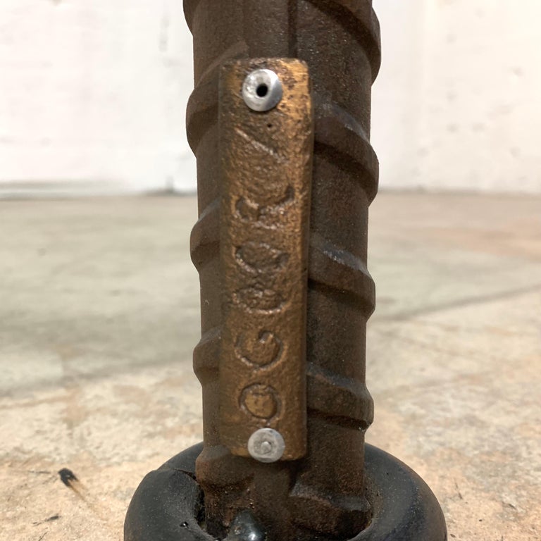 Ilana Goor Steel and Bronze Rebar Coffee or Cocktail Table Base, Signed