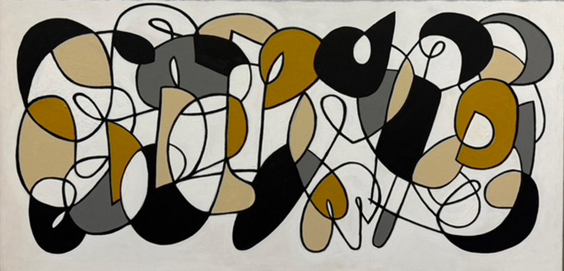 Kontinuierliches Spiel – Painting von Ilana Greenberg
