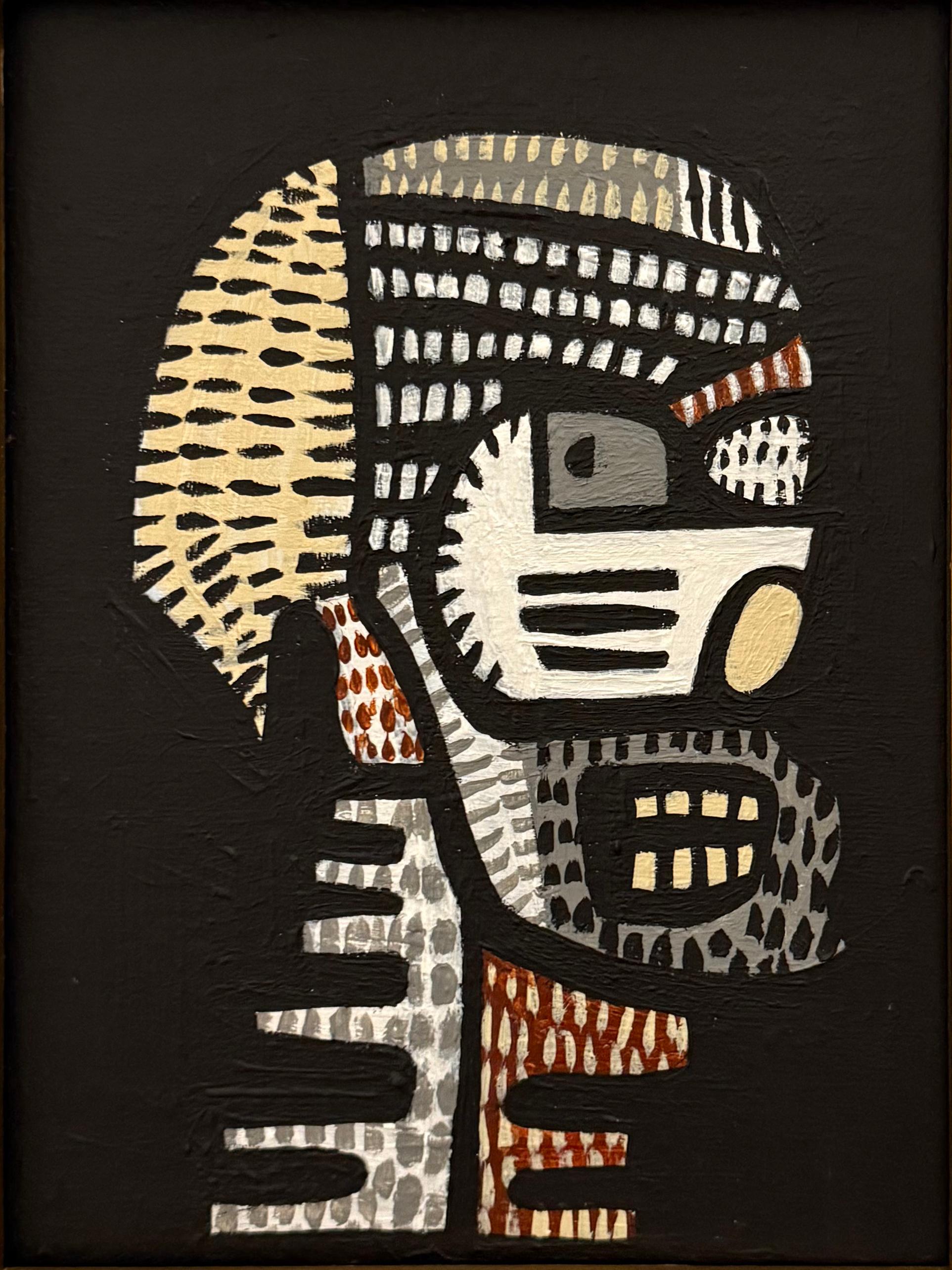 Memento Mori - Abstrait Painting par Ilana Greenberg