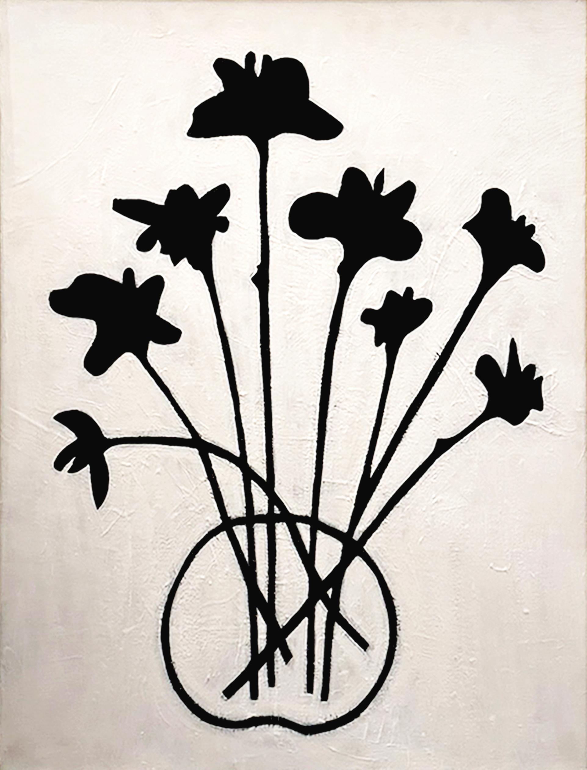 New Blossoms - Painting by Ilana Greenberg