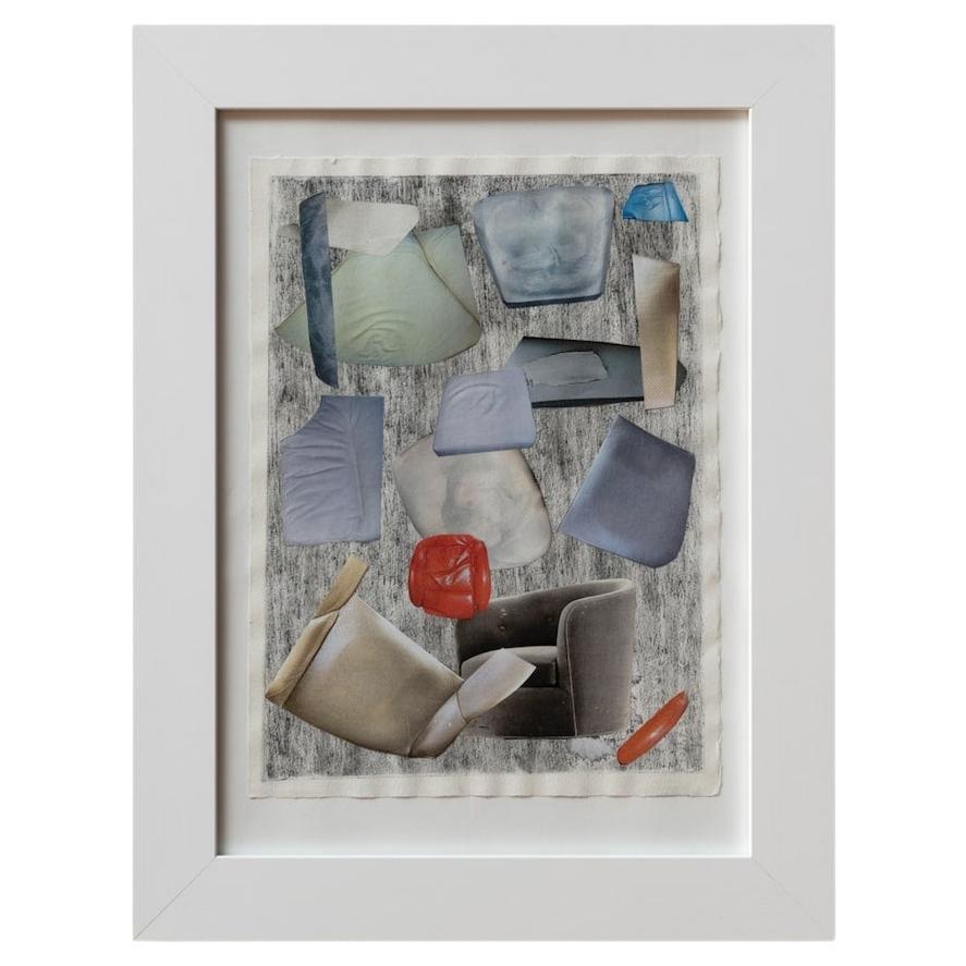 Framed Mixed Media Collage 'Imprint II' by Ilana Harris-Babou For Sale