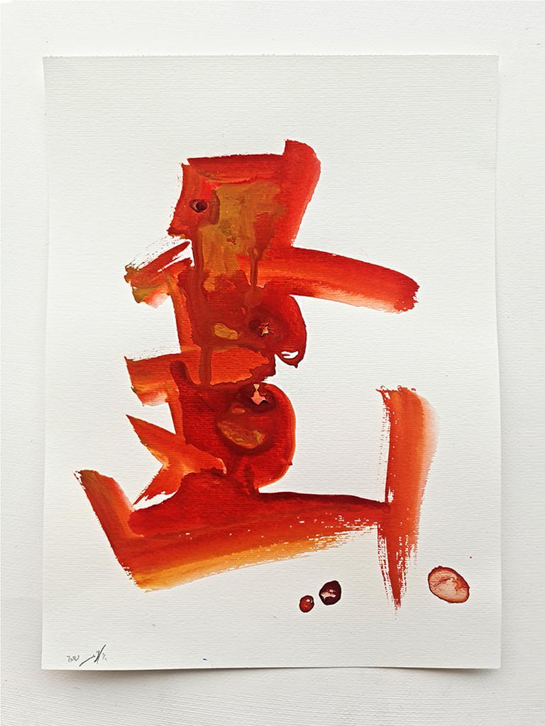Tizdaynu 1 - peinture abstraite - Abstrait Painting par Ilanit Vigodsky