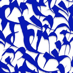 "From time to time" (blue) - abstract sculpture