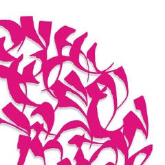"From time to time" (pink) - abstract sculpture
