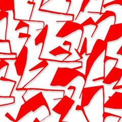 "what was tonight" - red abstract sculpture