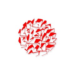 "qué fue esta noche" - escultura abstracta roja