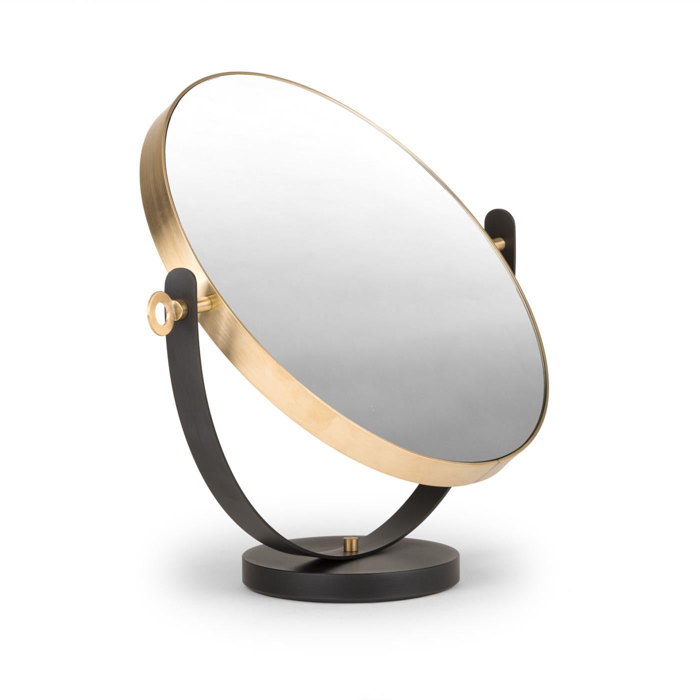 This elegant piece of functional decor was designed by Federica Biasi to honour Davide's father and founder of Mingardo workshop, Ilario and his collaborations with architect Carlo Scarpa. The round shape of the frame is inspired by the historical
