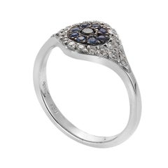 Ileana Makri 18 Karat White Gold Cat's Eye Ring