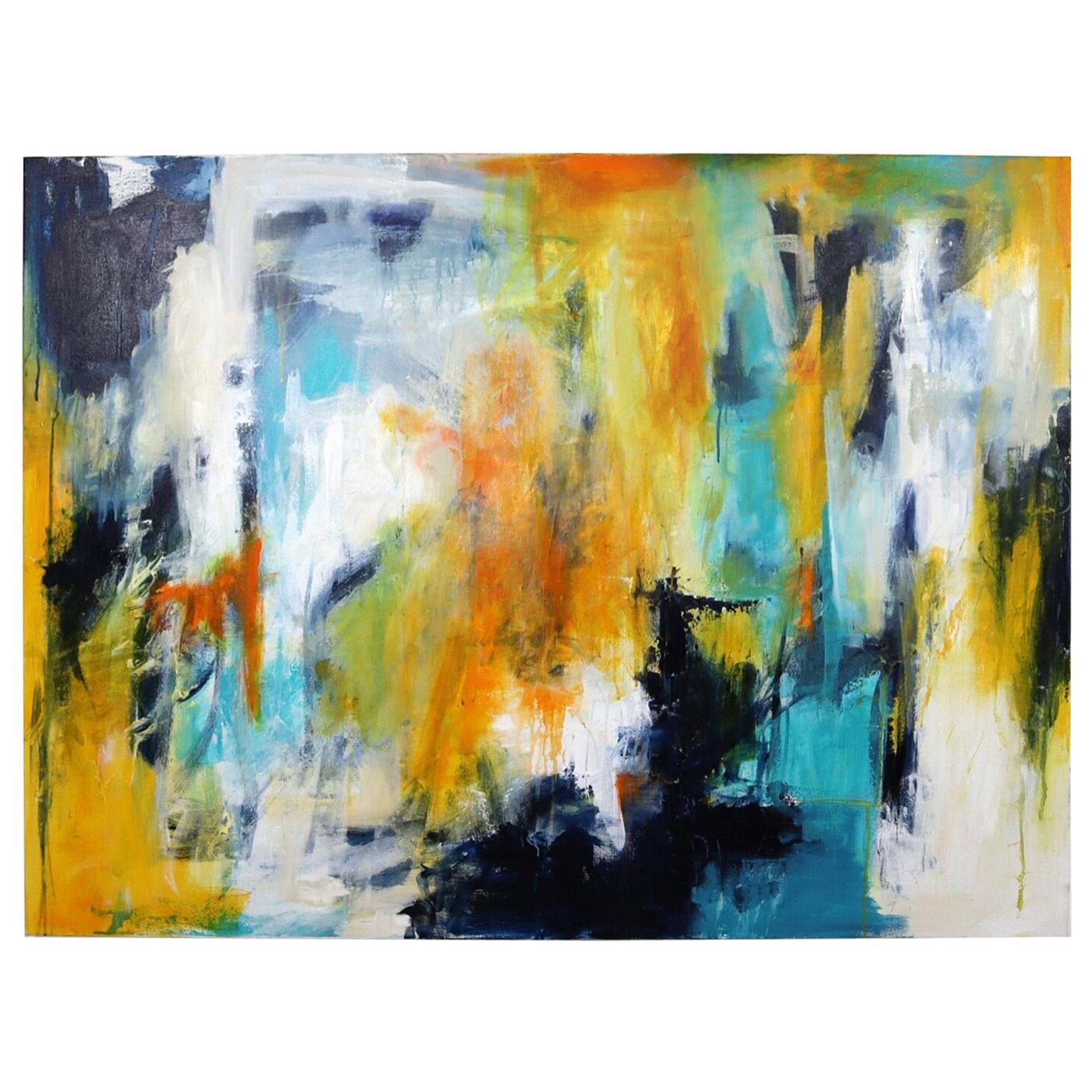 Ilene Kahan Abstract #14 Contemporary Acrylic Painting