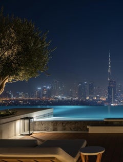 ILFORD FLOOR - 3000K sateen brass frosted glass