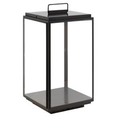 ILFORD FLOOR LARGE ON BATTERY - 2700K sateen brass clear glass