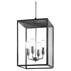 ILFORD LARGE CLOSED TOP dark bronze ribbed glass