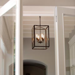 ILFORD LARGE sateen brass frosted glass