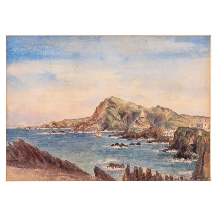 Ilfracombe, Lantern Hill, Hillsborough Watercolor For Sale