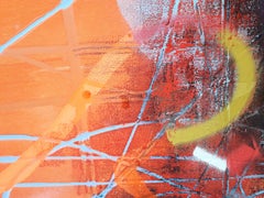 Paysage coloré 36/22, peinture, acrylique sur toile