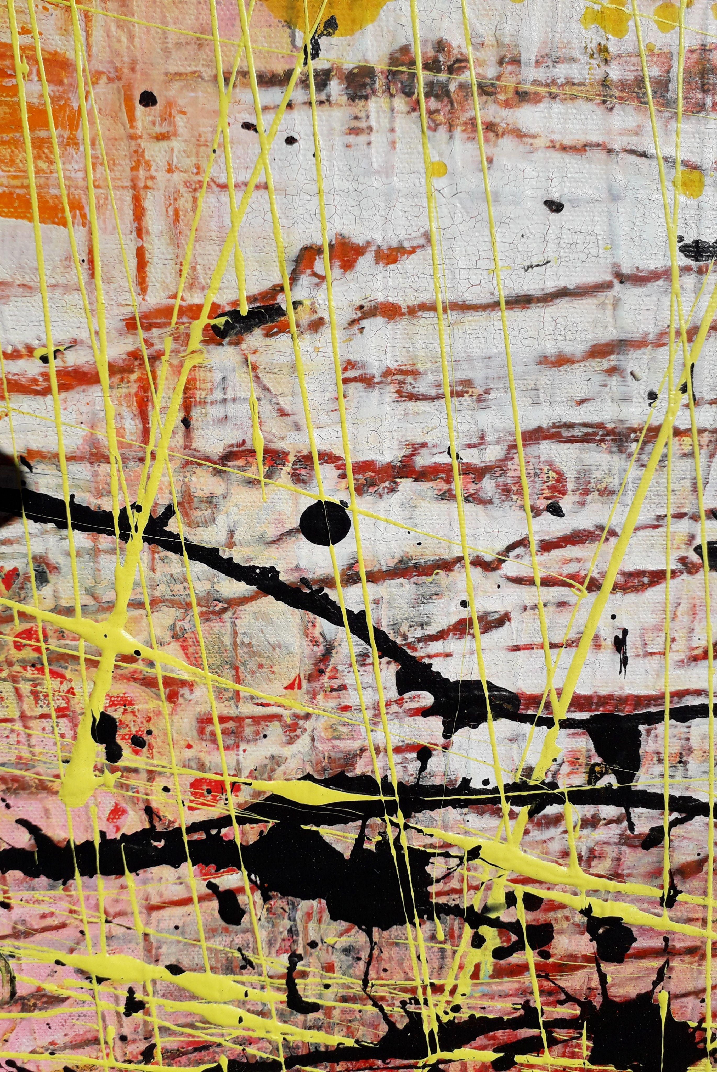 Bunte Landschaft 6/22, Gemälde, Acryl auf Leinwand im Angebot 2