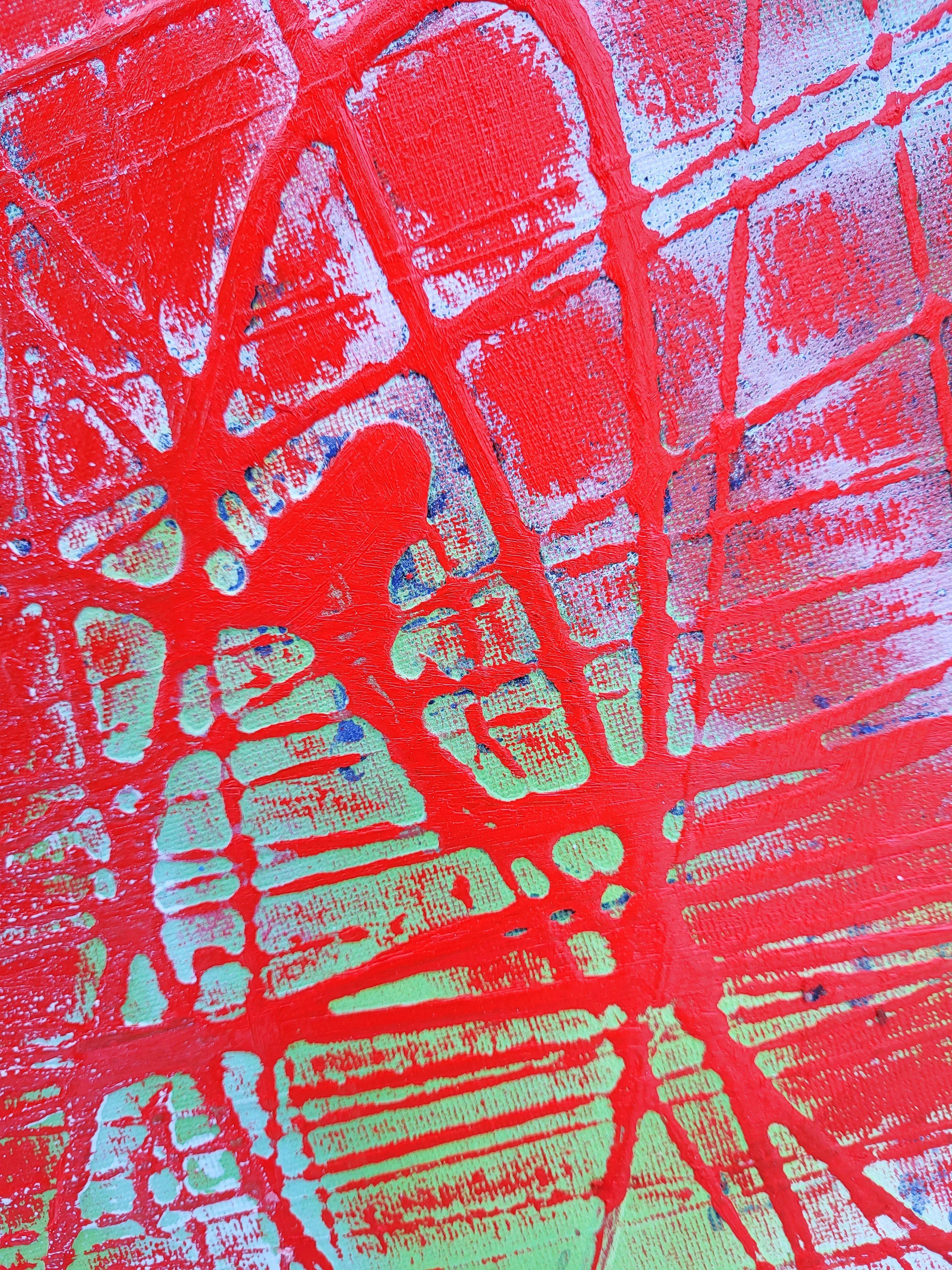 paesaggio colorato 62/22, Pittura, Acrilico su tela in vendita 1
