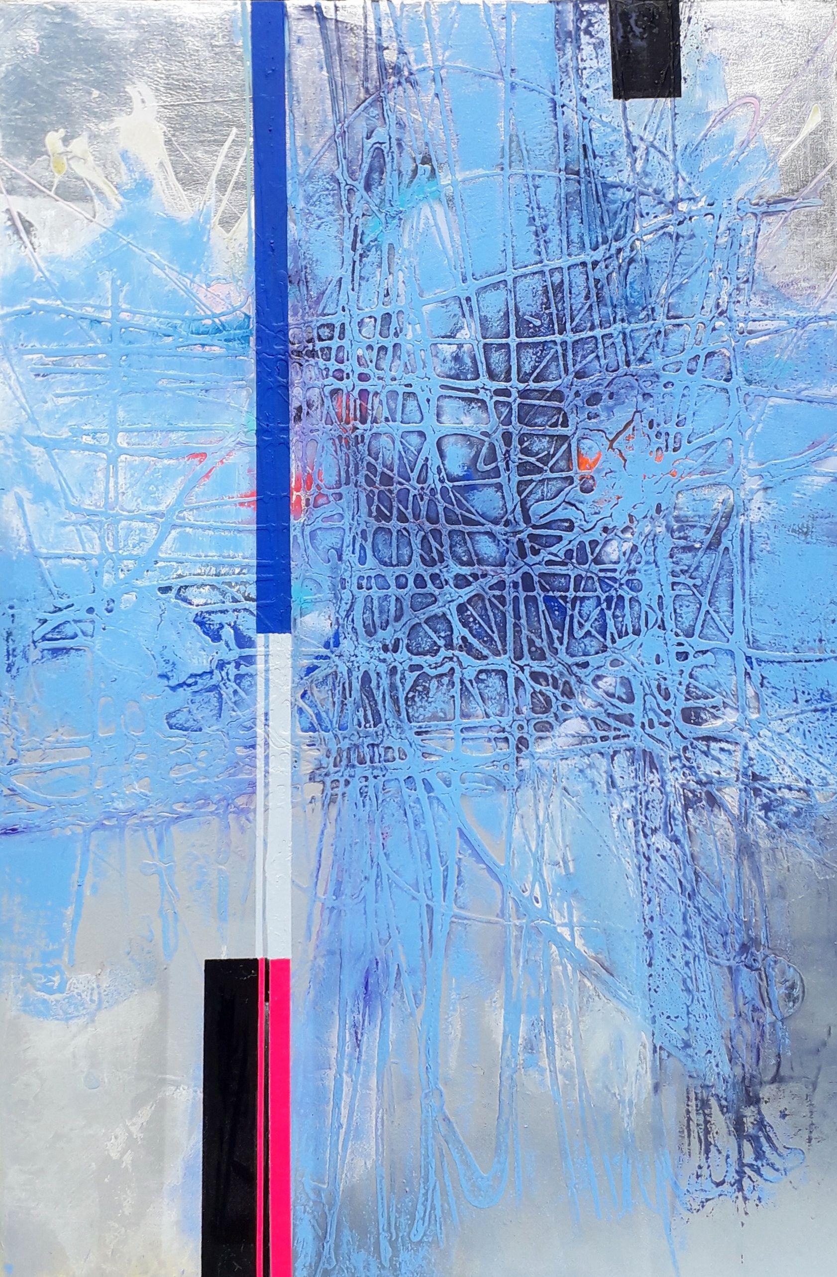 ILGVARS ZALANS Abstract Painting – Reise 20/22, Gemälde, Acryl auf Leinwand