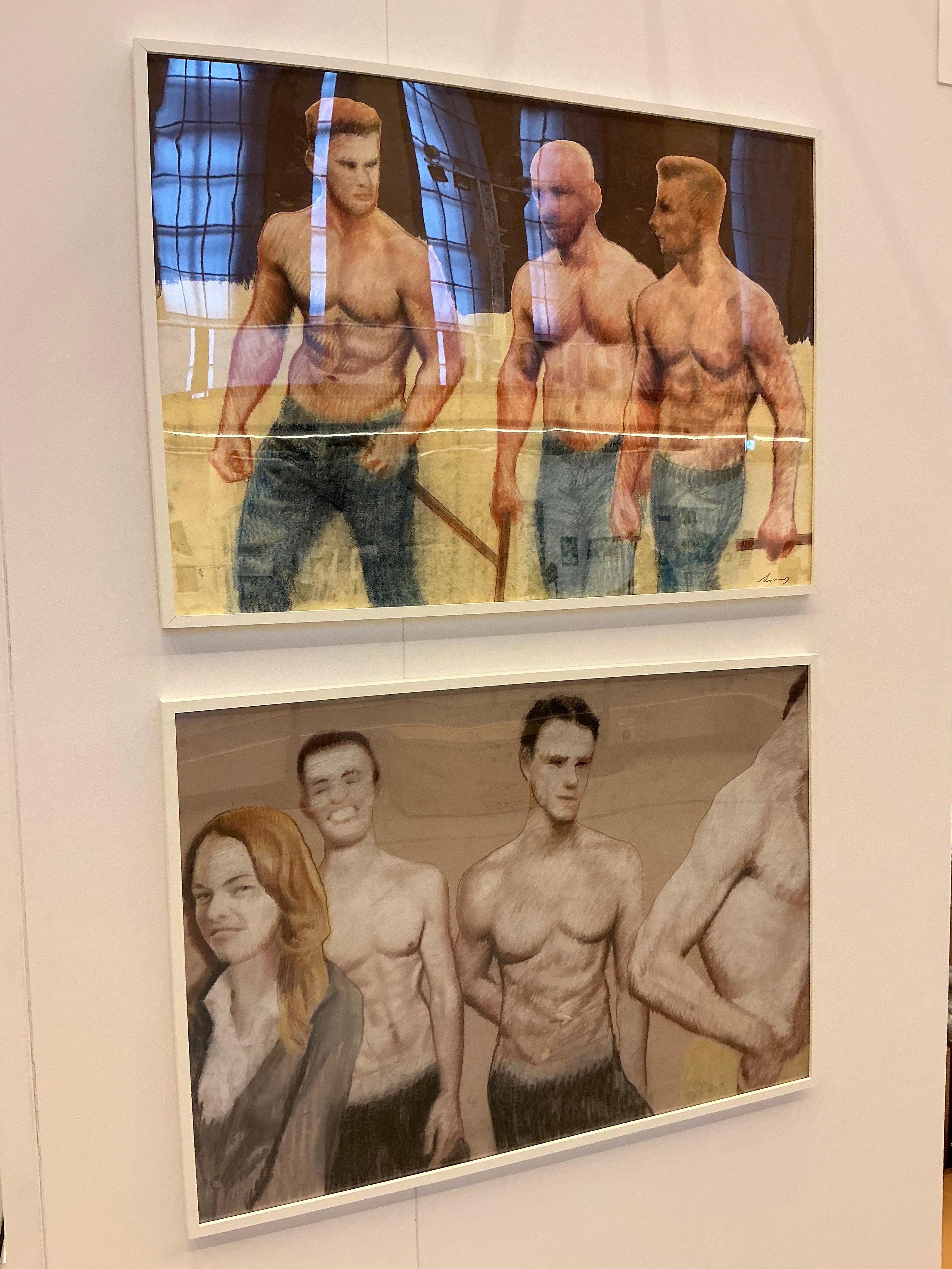 Arte contemporanea georgiana di Ilia Balavadze - Dietro le quinte 3 in vendita 3