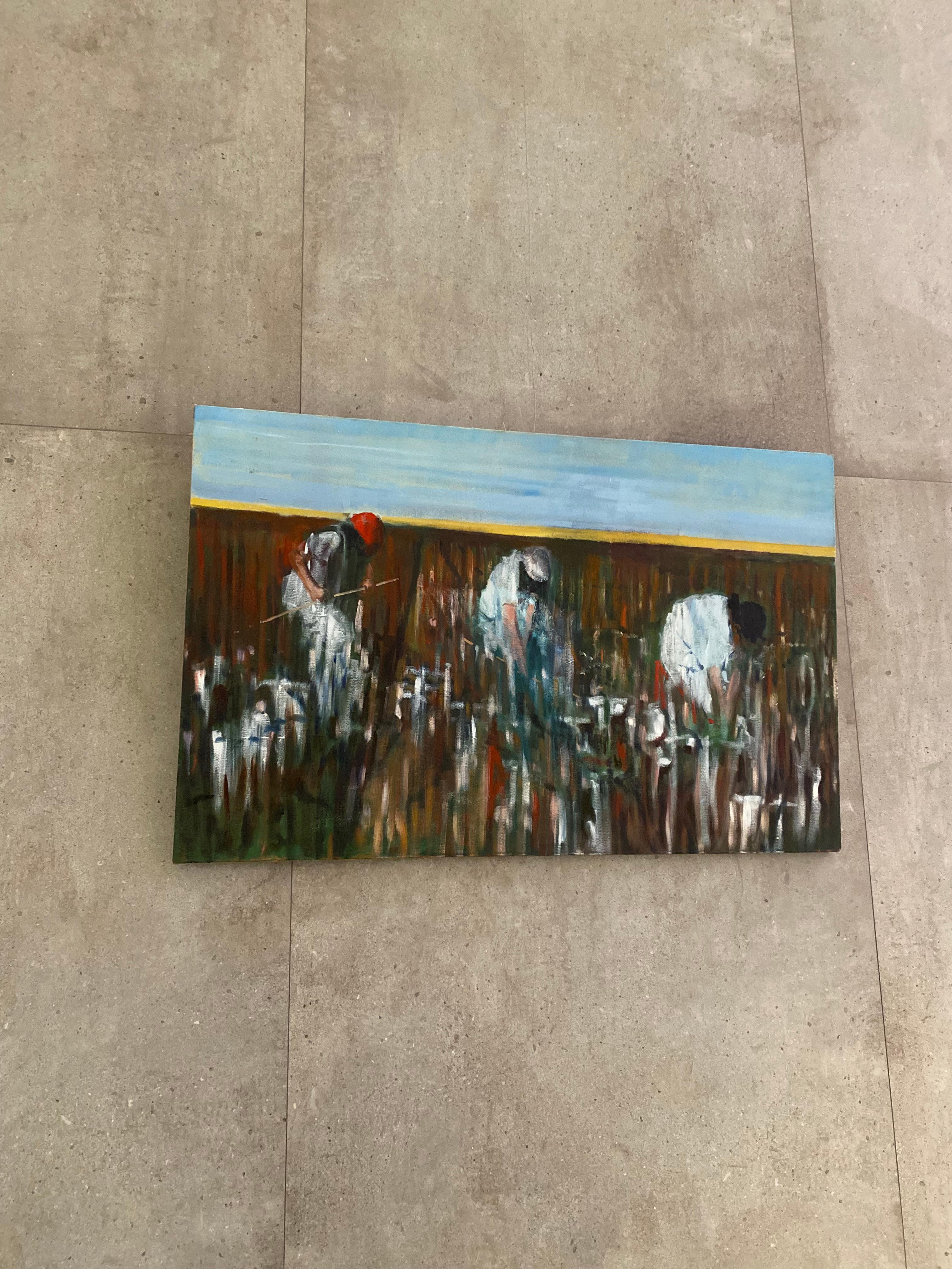 Georgian Contemporary Art by Ilia Balavadze - In the Field For Sale 1