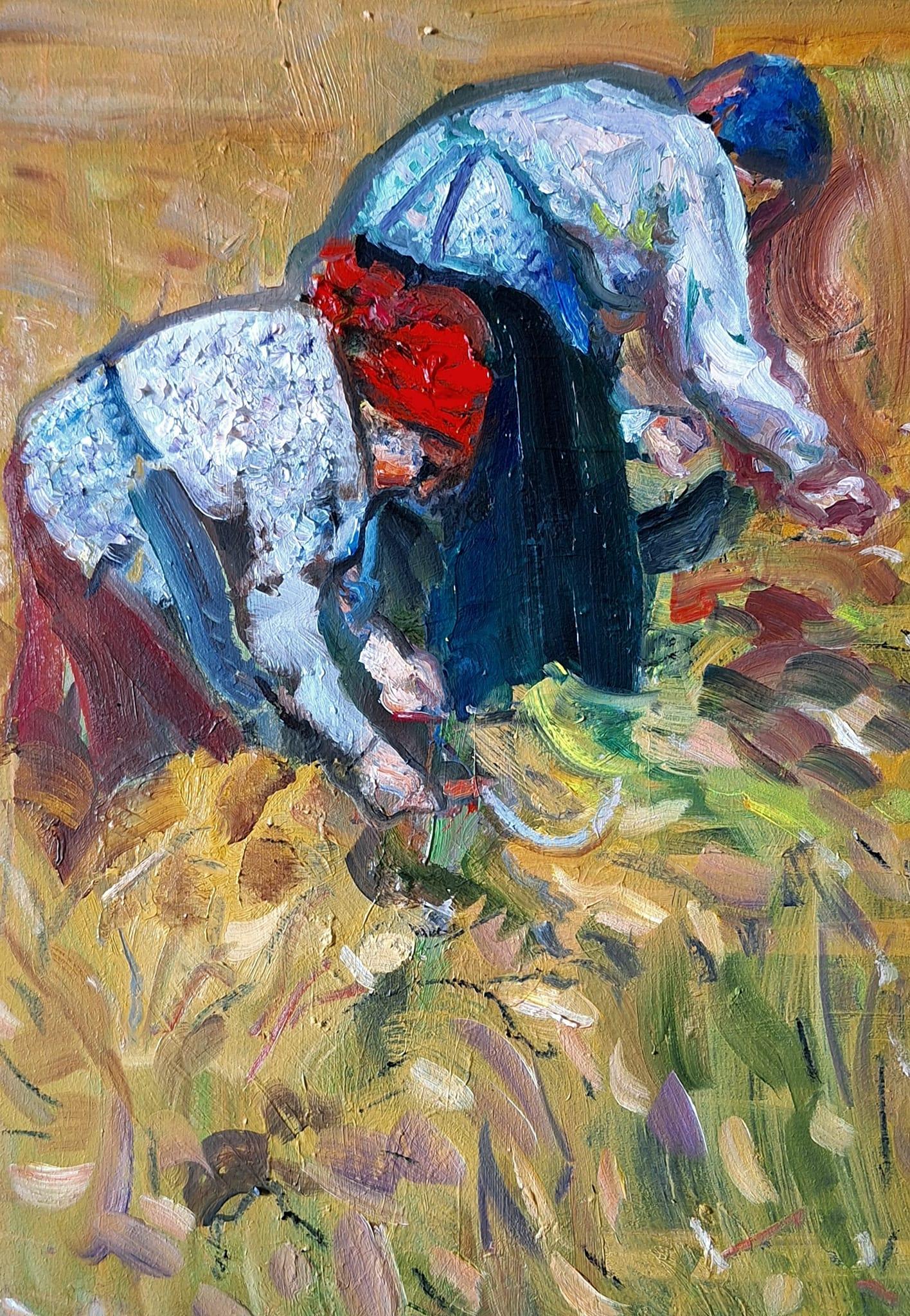 Óleo sobre cartón

Ilia Balavadze es un artista georgiano nacido en 1968 que vive y trabaja en Tiflis, Georgia. De 1987 a 1993, estudió pintura en la Academia Estatal de Arte de Tiflis. Después y durante muchos años, trabajó pintando las paredes de
