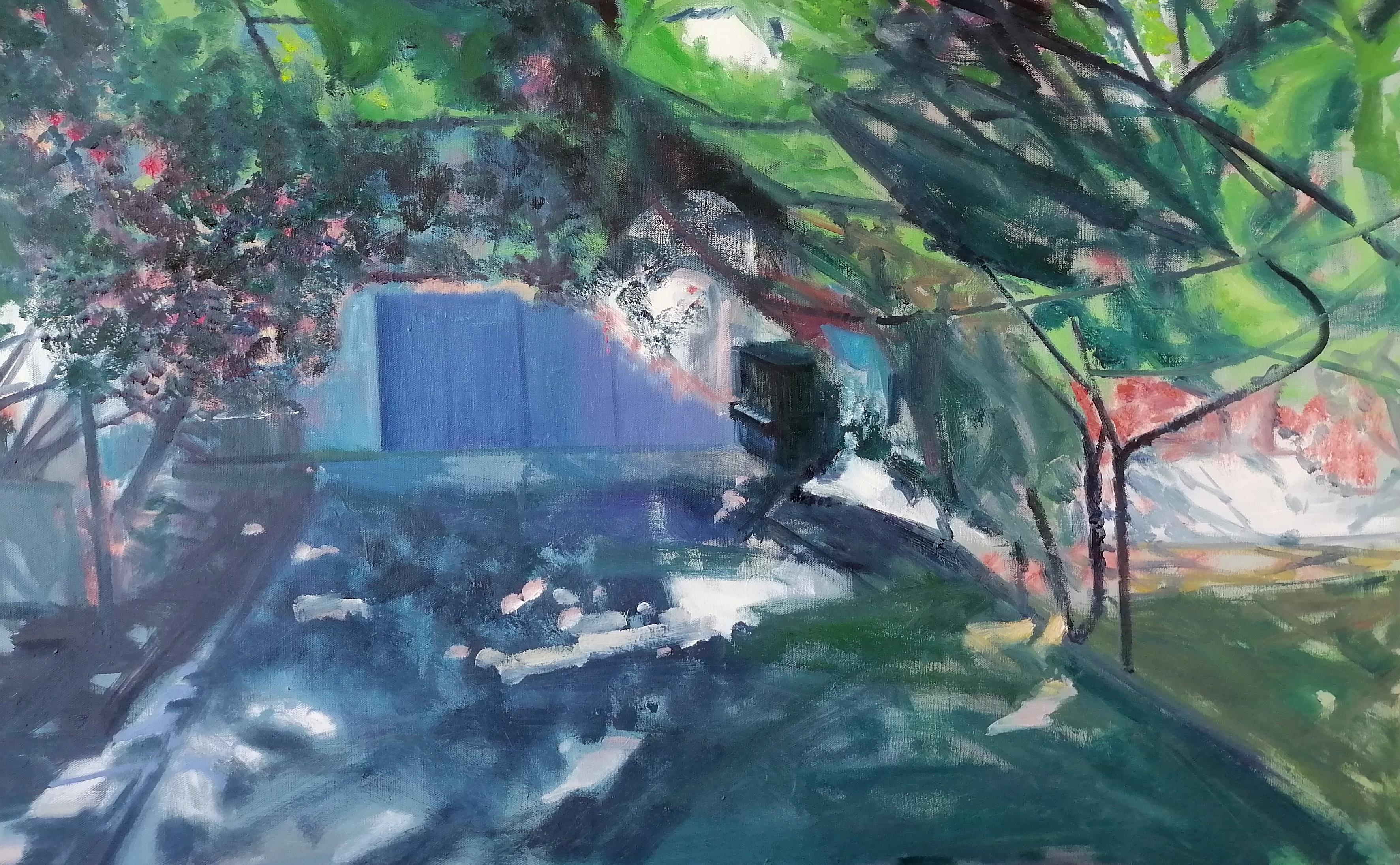 Óleo sobre lienzo 

Ilia Balavadze es un artista georgiano nacido en 1968 que vive y trabaja en Tiflis, Georgia. De 1987 a 1993, estudió pintura en la Academia Estatal de Arte de Tiflis. Después y durante muchos años, trabajó pintando las paredes de