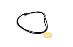 Ilias Lalaounis 18 Karat Yellow Gold Charm with Two Silk Cords and Box