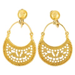 Ilias Lalaounis 18 Karat Yellow Gold Earrings