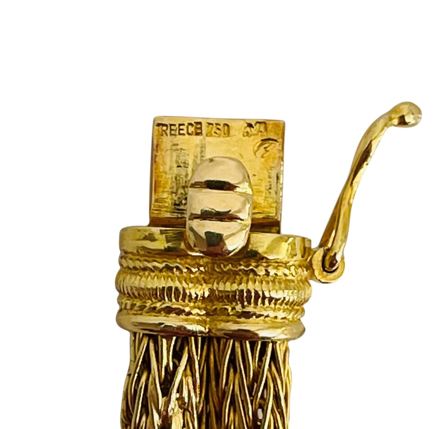 Ilias Lalaounis 18 Karat Yellow Gold Hercules Knot Foxtail Link Bracelet Greece 1