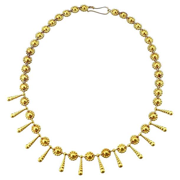 Ilias Lalaounis 18 Karat Yellow Gold Necklace For Sale at 1stDibs ...