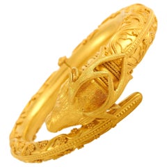 Ilias Lalaounis 18 Karat Yellow Gold Ram Bracelet