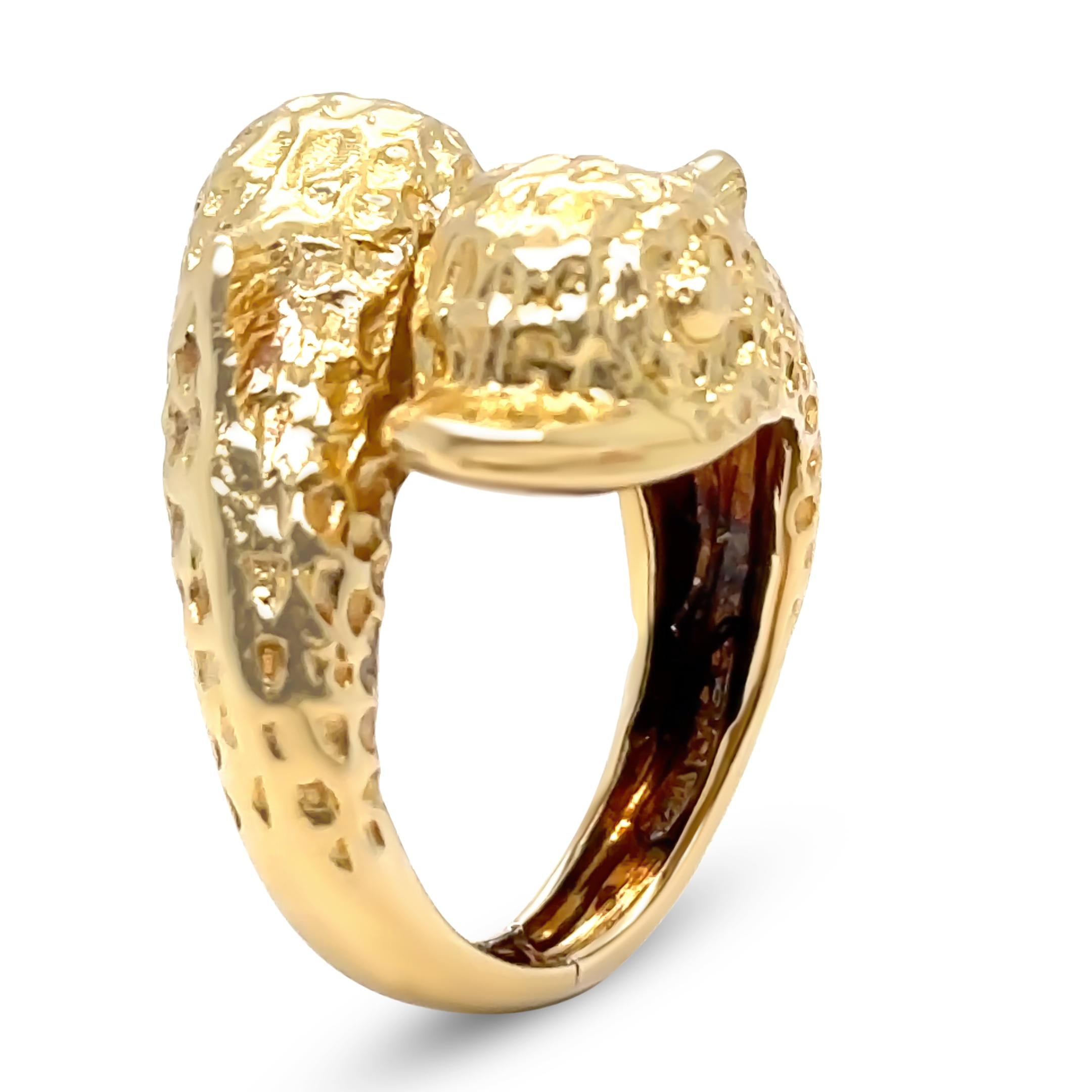 Ilias Lalaounis 18ct Yellow Gold Textured Ring 12.59g In Excellent Condition In SYDNEY, NSW