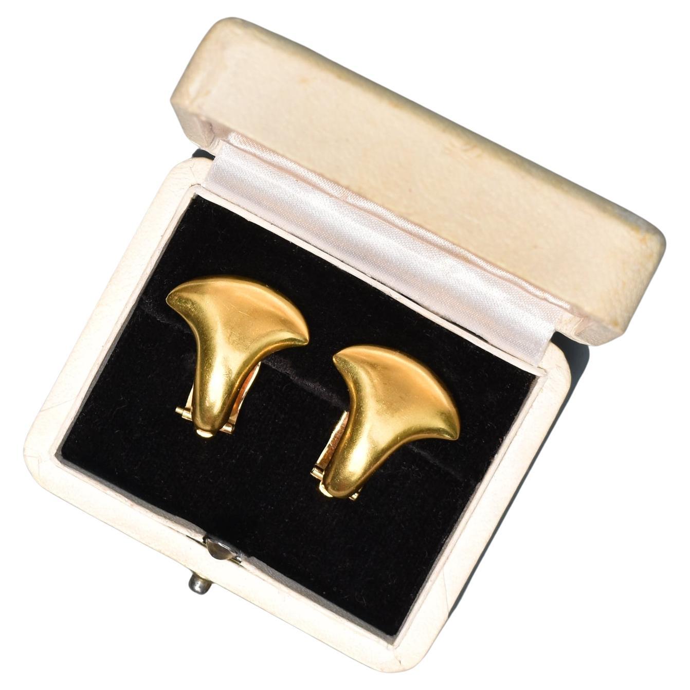 Ilias Lalaounis 18K & 22K Yellow Gold Clip-On Earrings